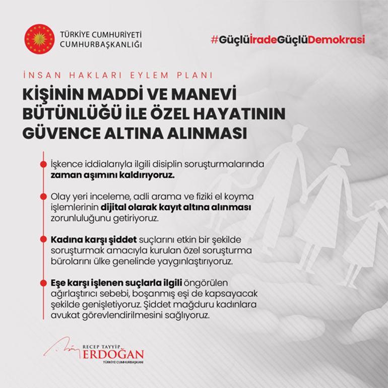 Son dakika.... Cumhurbaşkanı Erdoğan, İnsan Hakları Eylem Planını açıkladı
