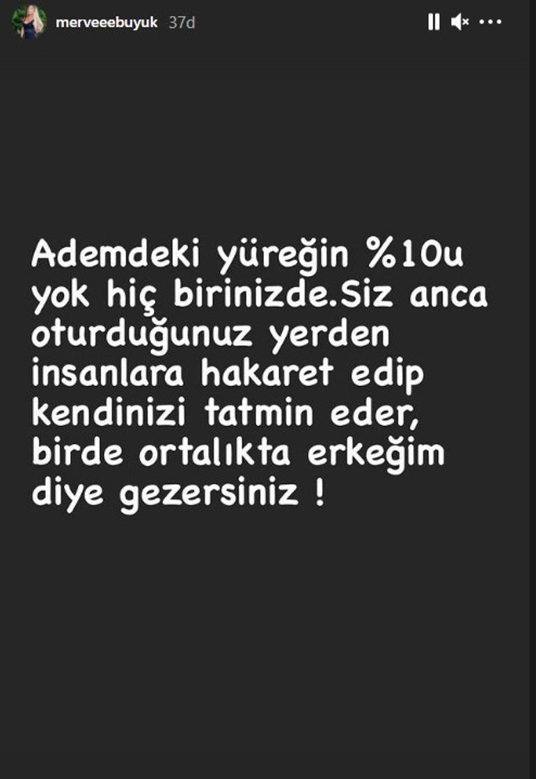 Adem Büyükün eşi Merve Büyük fena patladı: Ortalıkta erkeğim diye gezersiniz