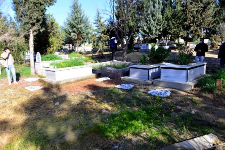 Adanada şehit polislerin mezarı bu hale getirilmişti DEAŞın sözde Türkiye emirinin oğlu ve yeğeni tahrip etmiş