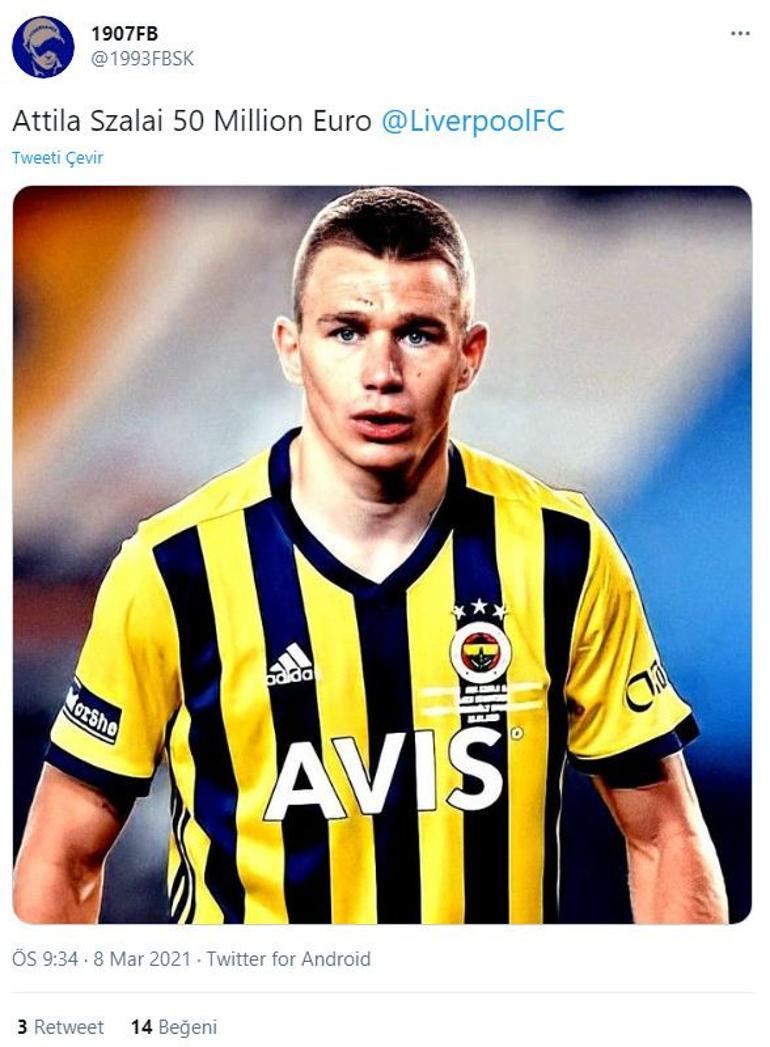 Fenerbahçe'de gözler Attila Szalai'nin üzerinde! Parmak ısırtıyor...