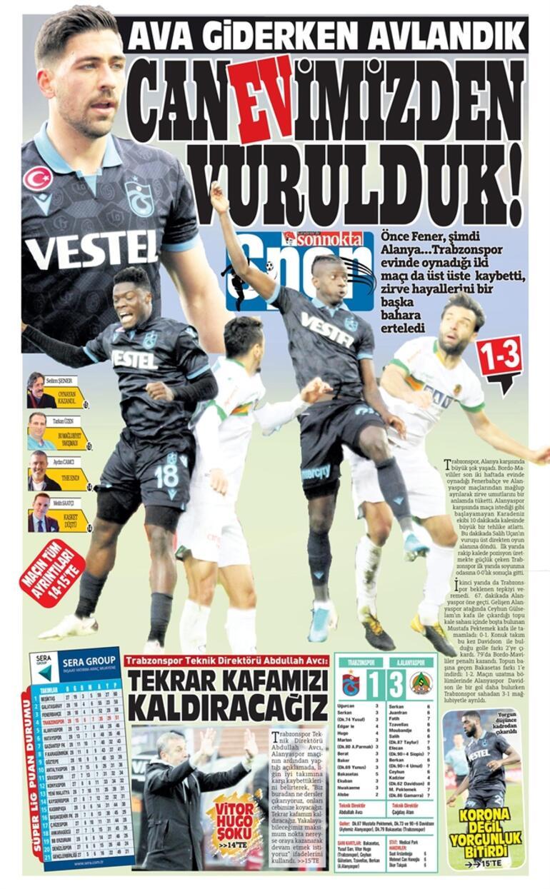 Trabzon'da mağlubiyet hüznü yerel gazetelerin manşetlerinde "Can evimizden vurulduk..."