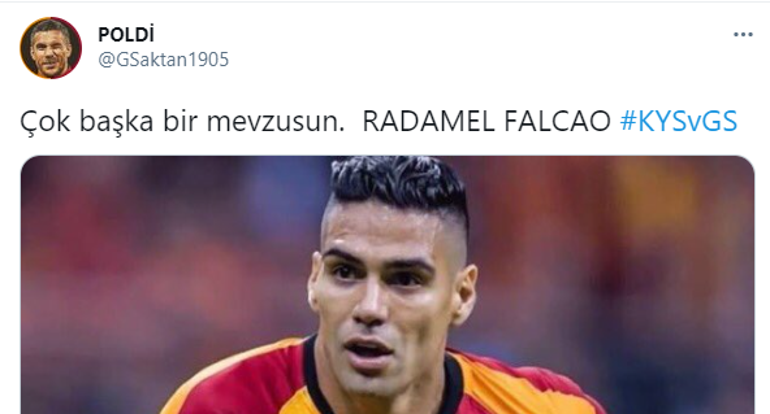 Galatasaray'da Radamel Falcao golü attı, sosyal medya yıkıldı! Kayserispor maçında...