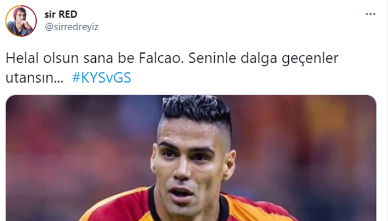 Galatasaray'da Radamel Falcao golü attı, sosyal medya yıkıldı! Kayserispor maçında...