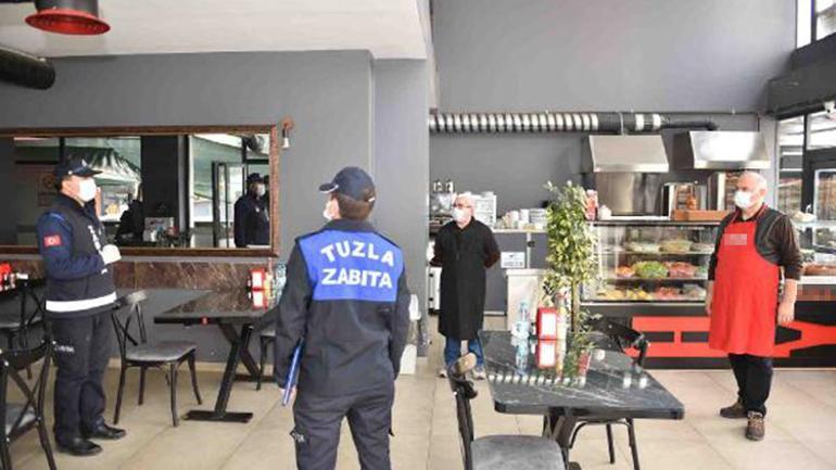 Tuzla’da pazarlar, marketler ve restoranlar denetleniyor