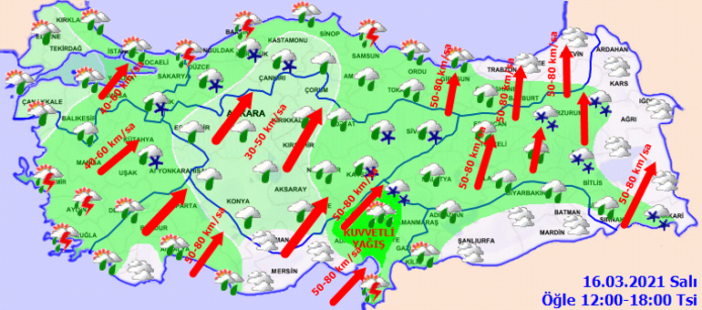 Meteoroloji duyurdu Tüm yurtta yağış var: Sağanak, kar, fırtına...