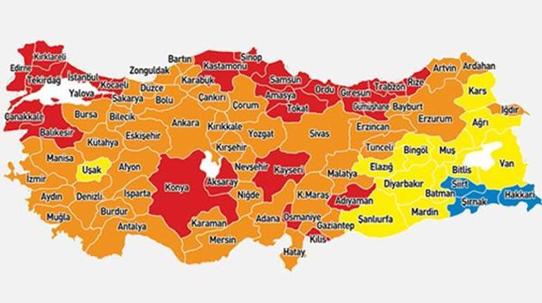 Kırmızı alarm Koronavirüs haritasında 58 il korkuttu... Kısıtlamalar geri dönebilir mi