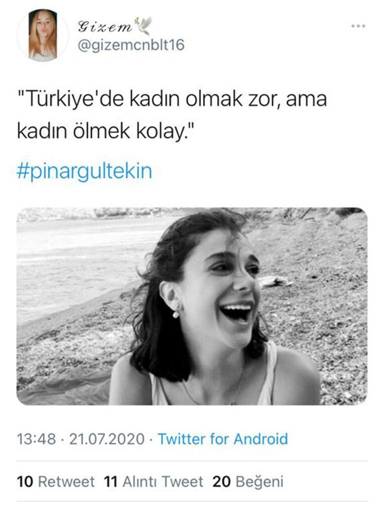 Gizem Canbulut parkta öldürülmüştü Paylaşımları ortaya çıktı: Kadın ölmek kolay