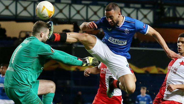 The action of the player with Rangers and the red card that marked the night in the UEFA European League ...