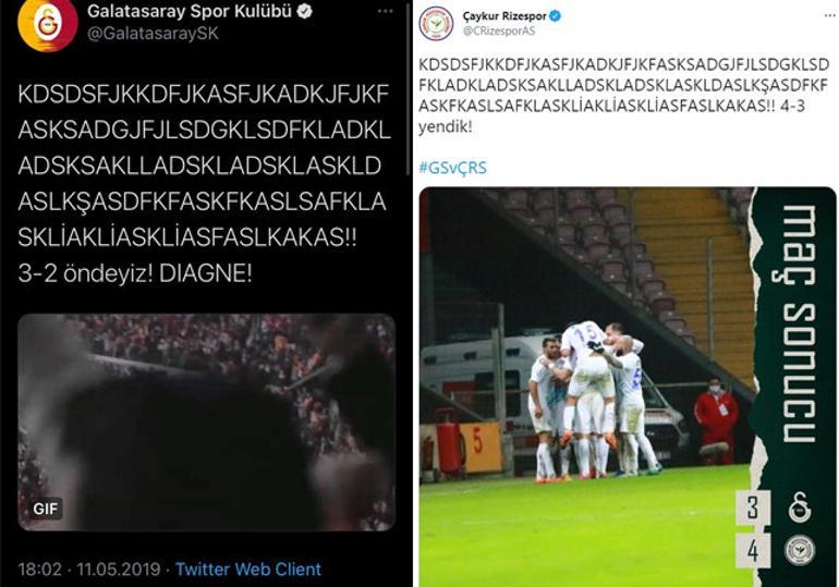 Çaykur Rizespor'dan olay Galatasaray paylaşımı! "Ne oldu balonlara?"