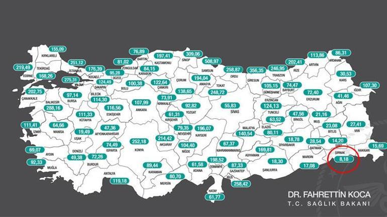 Risk haritasında 1 haftada 14 il daha kızardı Tek mavi Şırnak kaldı