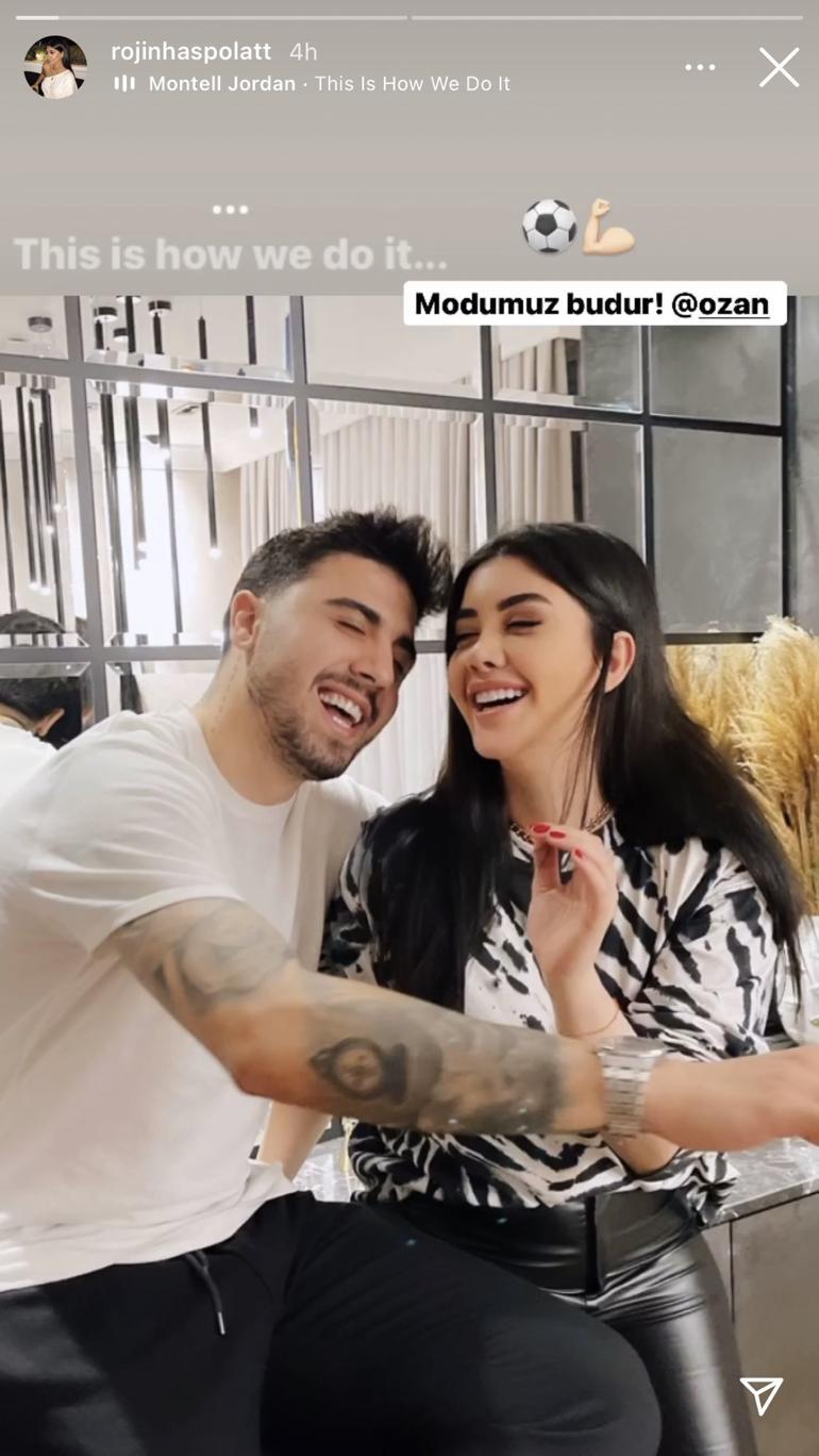 Beşiktaş maçından sonra paylaştı! Ozan Tufan ve Rojin...