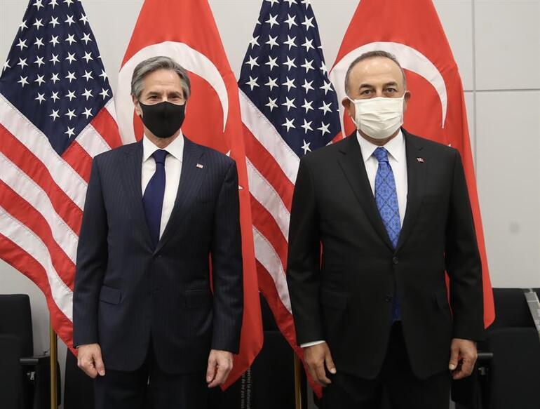 Son dakika: Dışişleri Bakanı Mevlüt Çavuşoğlu, ABD Dışişleri Bakanı Anthony Blinken ile Brükselde bir araya geldi