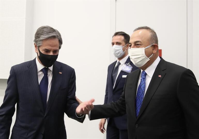 Son dakika: Dışişleri Bakanı Mevlüt Çavuşoğlu, ABD Dışişleri Bakanı Anthony Blinken ile Brükselde bir araya geldi
