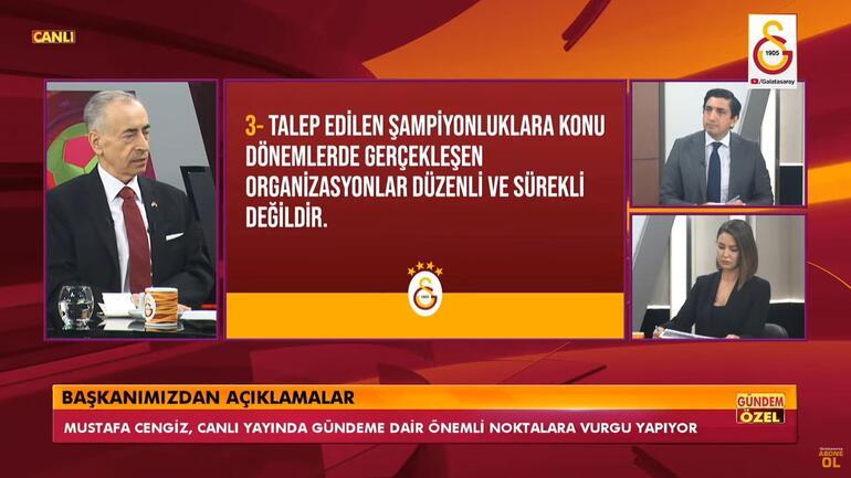 Son Dakika: Galatasaray Başkanı Mustafa Cengiz konuşuyor! TFF'ye Fenerbahçe başvurusu...