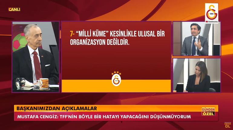 Son Dakika: Galatasaray Başkanı Mustafa Cengiz konuşuyor! TFF'ye Fenerbahçe başvurusu...