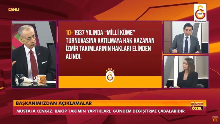 Son Dakika: Galatasaray Başkanı Mustafa Cengiz konuşuyor! TFF'ye Fenerbahçe başvurusu...