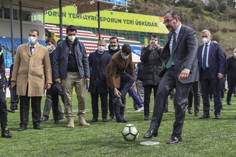 Yenilenen Beylerbeyi Stadı, Bakan Kasapoğlu'nun katılımıyla açıldı