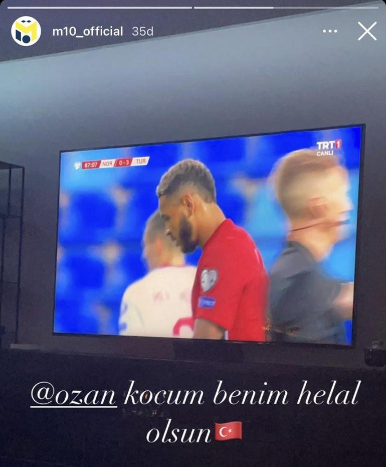 Mesut Özil'den Norveç-Türkiye maçında Ozan Tufan paylaşımı!