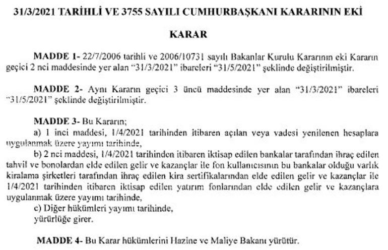 Son dakika... Bankada parası olanlara müjde! Stopaj vergisindeki indirim devam ediyor