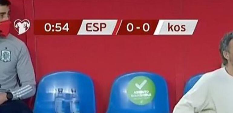 Son Dakika: İspanya'dan Kosova'ya büyük saygısızlık! Maç oynanırken ekranda...