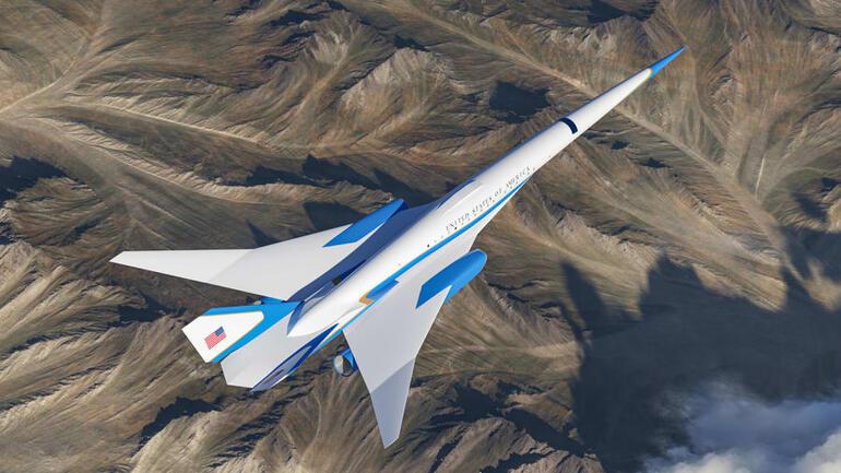 The images took your breath away ... supersonic plane for the president of the United States