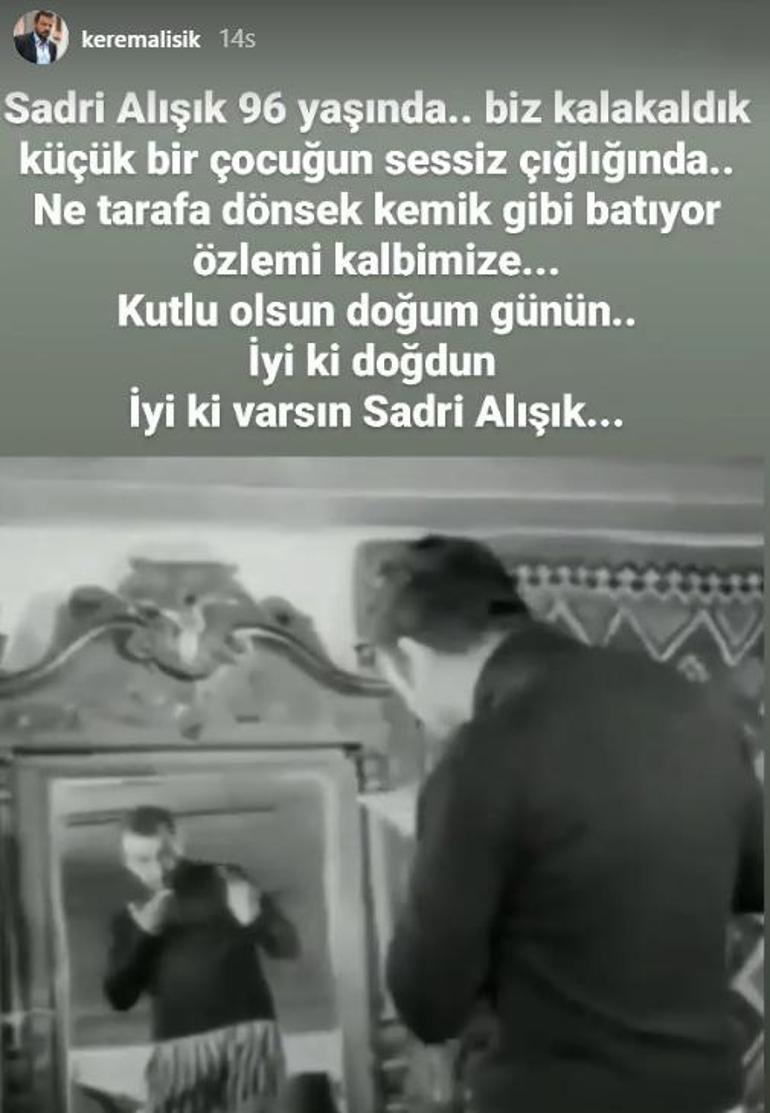 Kerem Alışık, babası Sadri Alışıkı 96. doğum gününde andı