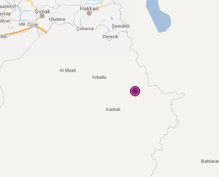 Son dakika deprem haberi: Irak'ta 5 büyüklüğünde deprem