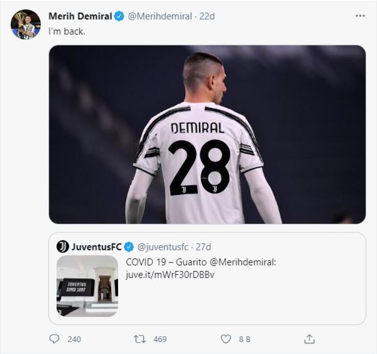 Juventus'tan resmi açıklama geldi! Merih Demiral'dan müjdeli haber
