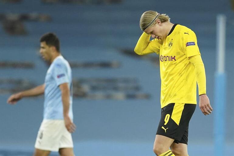 Manchester City - Borussia Dortmund maçında yan hakem Octavian Sovre'den görülmemiş hareket! Tünelde Haaland'ın yanına gitti ve...