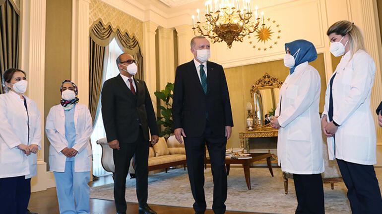 Cumhurbaşkanı Erdoğan, sağlık çalışanlarıyla bir araya geldi