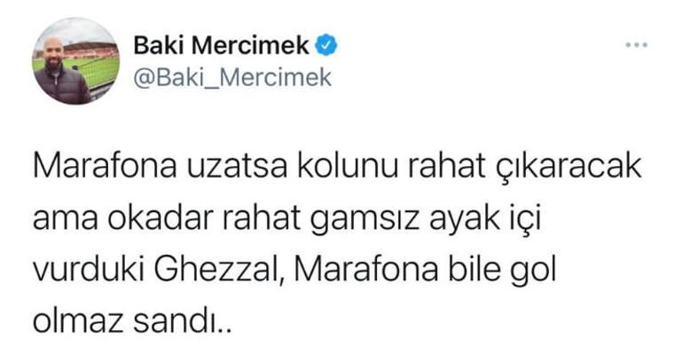 Jose Marafona, Beşiktaş-Alanyaspor maçında Ghezzal'den yediği gol sonrası TT oldu