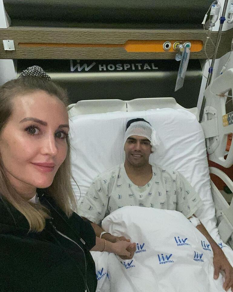 Son Dakika: Galatasaray'da ameliyat olan Falcao'nun ilk görüntüsü