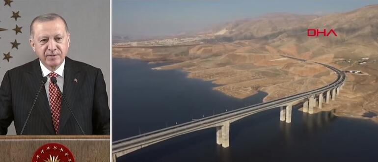 Hasankeyf-2 Köprüsü açıldı! Cumhurbaşkanı Erdoğan: Her ay yeni rekorların haberini alıyoruz