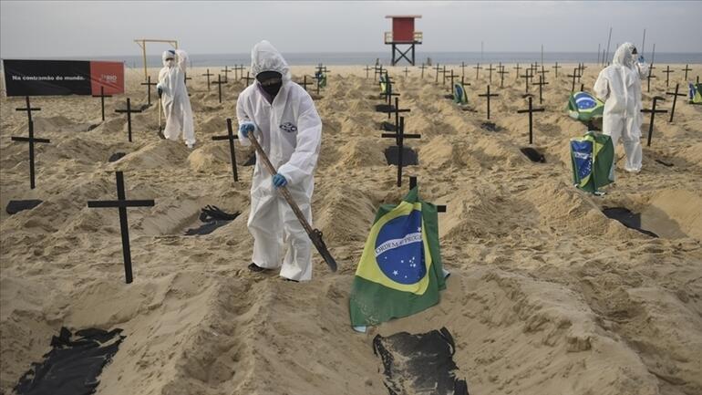 Brezilya'da P1 kabusu: Bir günde 4 bin 249 kişi öldü