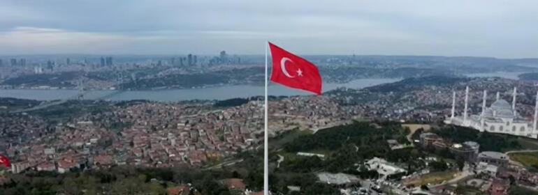 Son dakika... Çamlıca Tepesine dev Türk bayrağı Cumhurbaşkanı Erdoğandan önemli açıklamalar