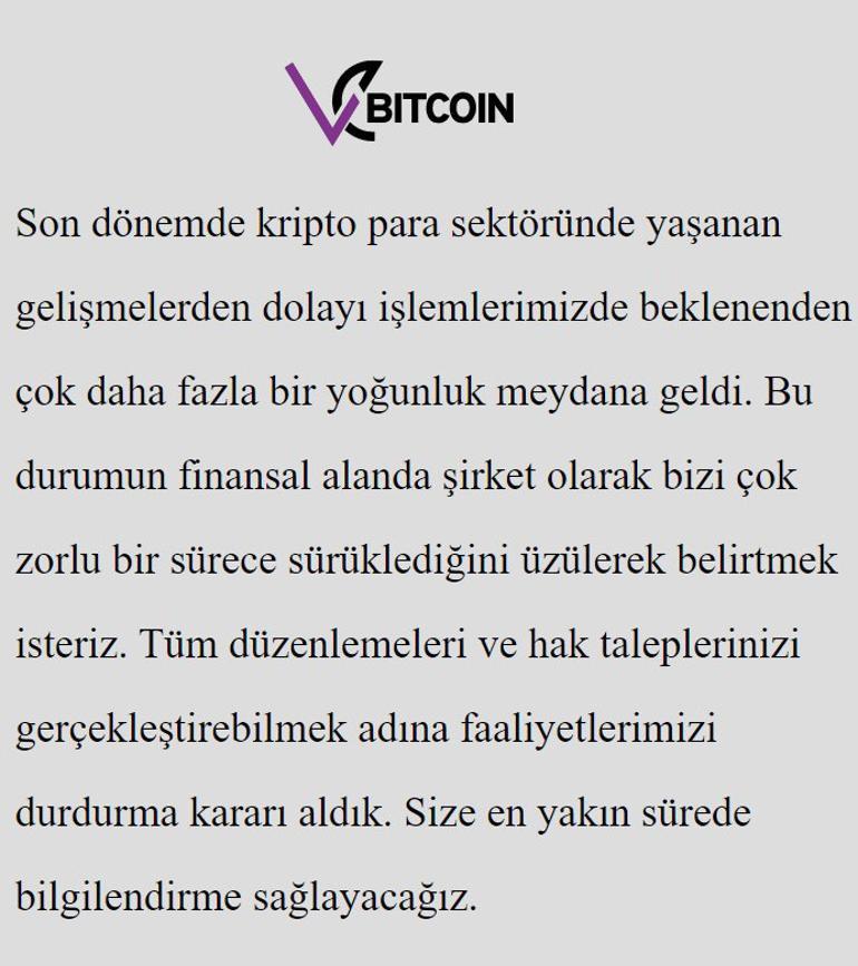 Son dakika: Thodexten sonra bir skandal daha Vebitcoin de faaliyetlerini durdurdu... MASAK duruma el koydu