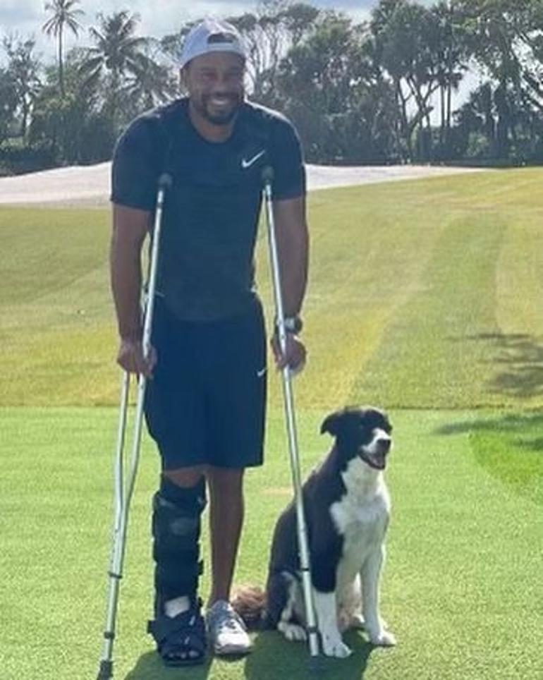 Kaza geçiren Tiger Woods'tan ilk paylaşım! Durumu...