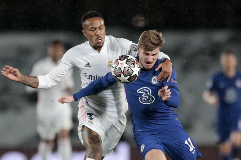 Real Madrid - Chelsea maçında Timo Werner saç baş yoldurttu! Thiago Silva'nın eşi bile eleştirdi...