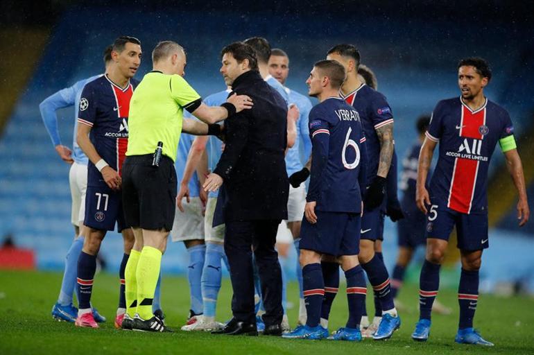 Manchester City - PSG maçının hakemi Björn Kuipers'e küfür suçlaması! Ander Herrera ve Marco Verratti itiraf etti...