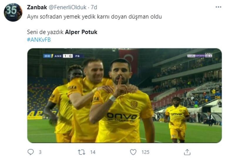 Son dakika: Alper Potukun Fenerbahçeye golü sonrası sevinci olay oldu