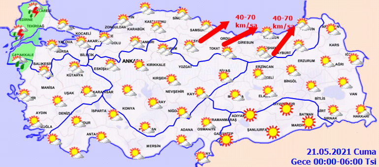 21 Mayis Hava Durumu Tahminleri Bugun Hava Nasil Olacak Meteoroloji Den Istanbul Icin Kuvvetli Yagis Uyarisi Son Dakika Haberleri