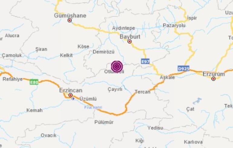 Son dakika deprem haberi: Erzincanda korkutan deprem Çevre illerden hissedildi