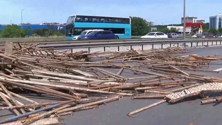 Son dakika: TEM Otoyolunda kaza Trafik durma noktasına geldi