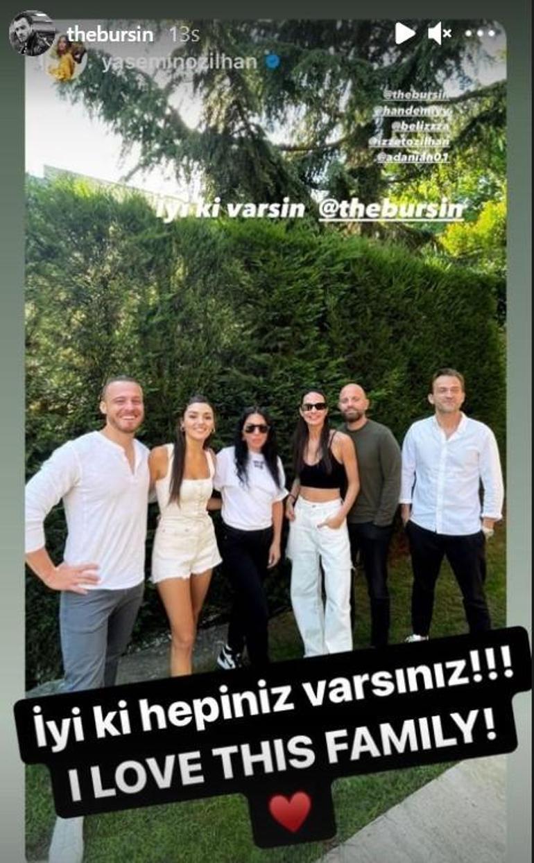 Yasemin Özilhandan Kerem Bürsine sürpriz doğum günü