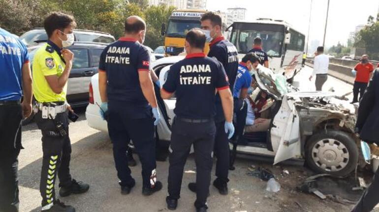 Adanaya mülakat için gelen 5 milli eğitim müdürü, kazada yaralandı