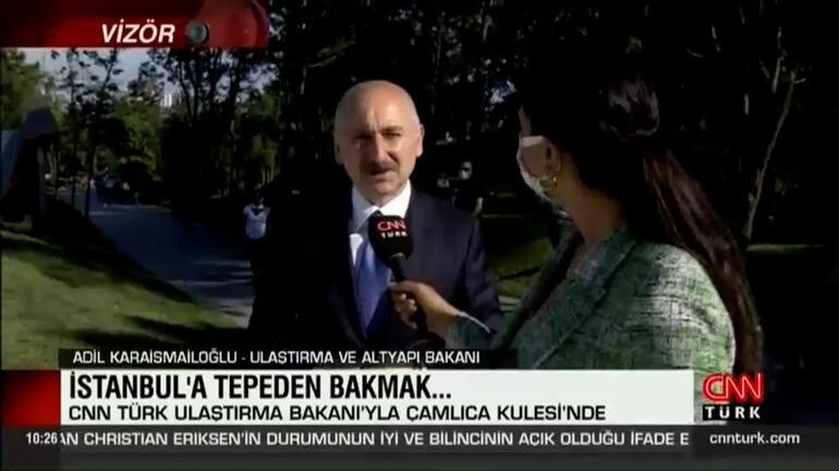 Ulaştırma Bakanından Çamlıca Kulesi’nde CNN Türke özel açıklamalar