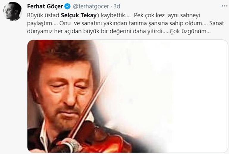 Ünlü besteci ve keman virtüözü Selçuk Tekay hayatını kaybetti