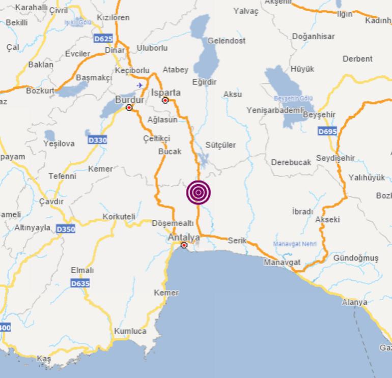 Son dakika... Antalyada 3.5 büyüklüğünde deprem AFAD duyurdu