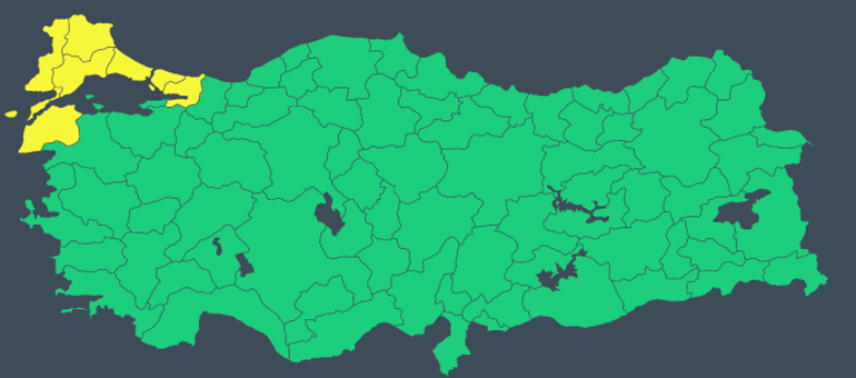 Son dakika: Meteorolojiden hava durumu uyar�s� �stanbulda beklenen ya��� ba�lad�