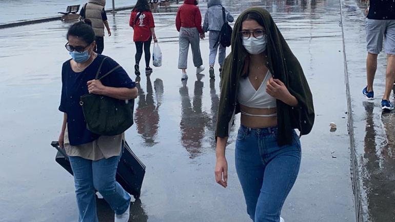 Son dakika: Meteorolojiden hava durumu uyar�s� �stanbulda beklenen ya��� ba�lad�